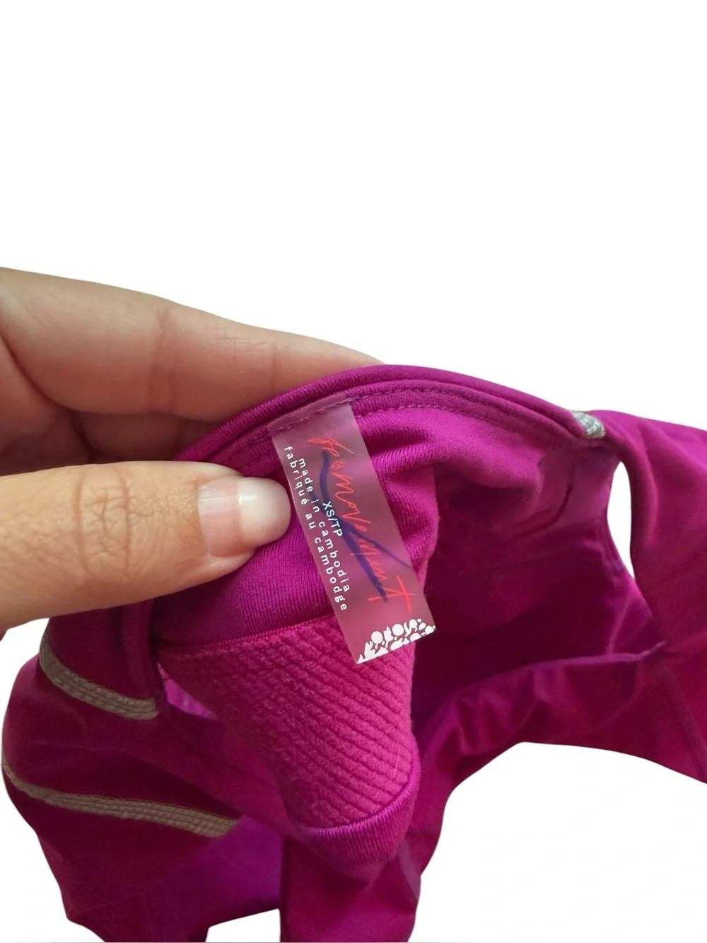 Free People Movement You’re A Peach Sports Bra in Berry Blitz